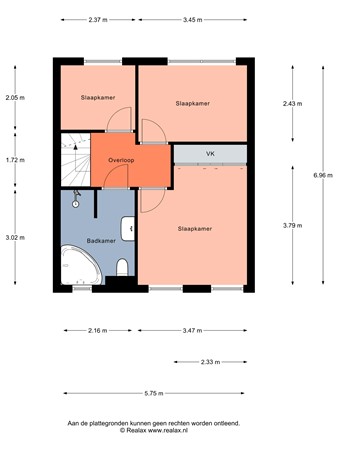 Floorplan - van Westrhenen 28, 3752 EV Bunschoten-Spakenburg